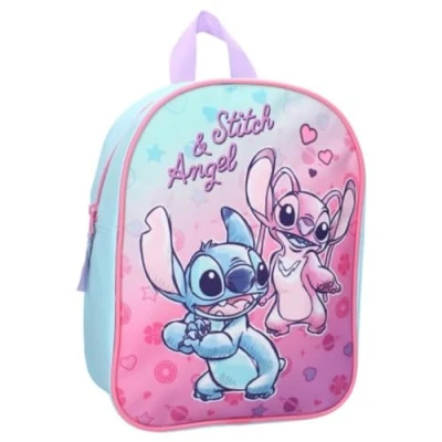 Afbeelding van mybagstory Rugzak Stitch Blauw Kind School Kleuterschool Kinderkamer Kinderdagverblijf Schooltas Meisjes Maat 29 cm Verstelbare bandjes Cadeau idee, Blauw, cm,