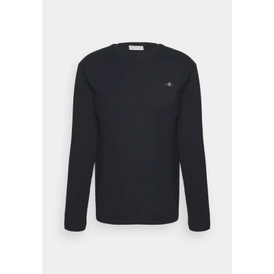 Afbeelding van GANT REG Shield Longsleeve, Heren, Maat: 3XL, Black