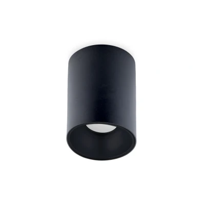 Afbeelding van Opbouwspot Rond, Vast, GU10 Fitting, Mat Zwart