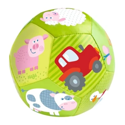 Image de Haba baby ball ferme vert 10,5 cm