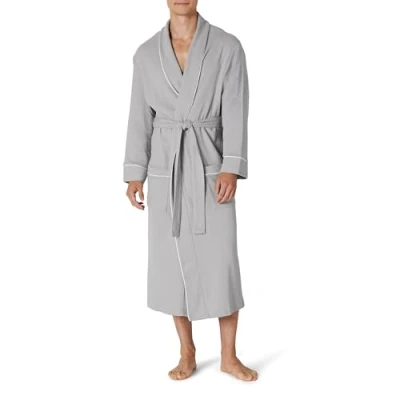 Image de Amazon Essentials Robe de Chambre Gaufrée Légère (grandes tailles disponibles) Men&#039;s, Gris Clair, XL XXL
