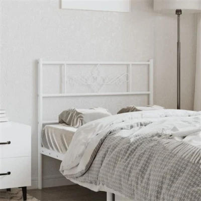 Afbeelding van Hoofdbord 75 cm metaal wit