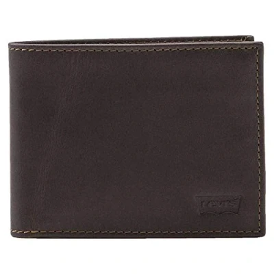 Afbeelding van Levi&#039;s Casual Classics Hunte Coin Bifold Batwing portemonnee, Donker bruin, One size