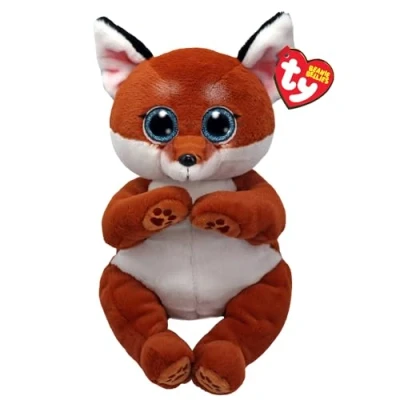 Afbeelding van TY Beanie Babies Bellies Knuffel Vos Witt 24 cm