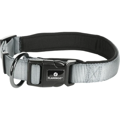 Afbeelding van Flamingo Abbi Halsband Honden Grijs M 45 50cm 25mm 1st 133294