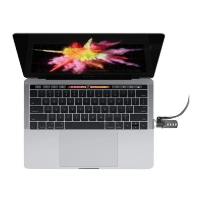 Image de macbook pro touch bar lock adapter with combination cable kit de sécurité