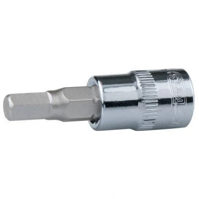 Afbeelding van KS Tools, Dopsleutel + dopmoer, 3/8&quot; CHROMEplus bitmof zeskantmof (7/32&quot;)