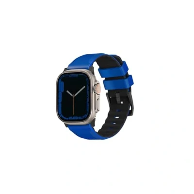 Afbeelding van Uniq Linus AiroSoft™ Siliconen bandje voor de Apple Watch 1 / 2 3 4 5 6 7 8 9 SE Ultra (2) 42 44 45 49 mm Racing Blue