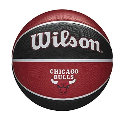 Afbeelding van Wilson Basketbal Nba Team Tribute Chicago Bulls Maat 7 Rood