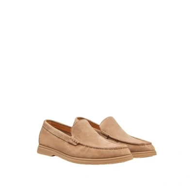 Afbeelding van BOSS Sienne Instappers, Heren, Maat: 45, Medium beige Schoenen
