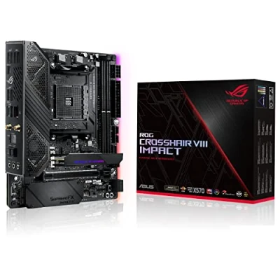 Afbeelding van Asus ROG CROSSHAIR VIII IMPACT Moederbord Socket AMD AM4 Vormfactor Mini DTX chipset AMD® X570