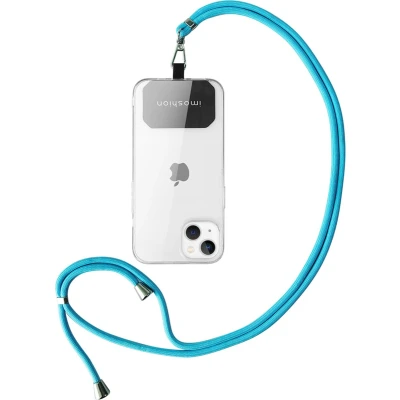 Afbeelding van iMoshion Universeel telefoonkoord Telefoonketting Moederdag Cadeautje Lichtblauw
