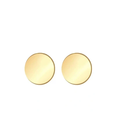 Afbeelding van Elli Basic Plates Oorbellen goldcoloured, Dames, Maat: One Size, Gold coloured