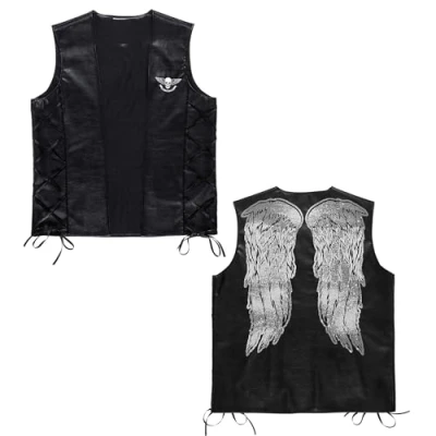 Image de Gilet simili cuir de biker angel&#039;s (40/44)