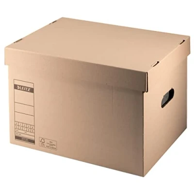 Afbeelding van Leitz Premium Archiefdoos Met Deksel, Ft 33,5 X 28 44 Cm, Bruin