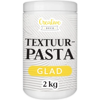 Afbeelding van Creative Deco Structuurpasta Fijnkorrelig 2 kg Witte Fijne Pasta Voor Kunstprojecten Acrylverf Eenvoudig te Gebruiken met een Spatel 3D effecten, Structuren, Texturen