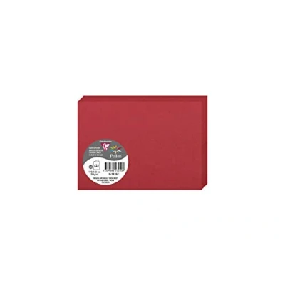 Image de Paquet de 25 cartes pliées Pollen 111x158mm Rouge Groseille 210g