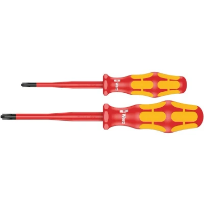 Afbeelding van Wera 05006470001 165 iS PZ/S Kraftform Plus #1 + 2 Schroevendraaierset Serie 100 Gereduceerde klingdiameter