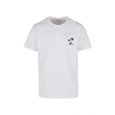 Afbeelding van Mister Tee PALM TREE EMB Tshirt basic, Dames, Maat: Small, White