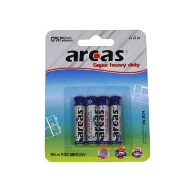 Image de Pack de 4 piles ARCAS R03 Micro AAA