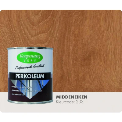 Afbeelding van Koopmans Perkoleum Hoogglans Transparant 0,75 ltr 233 middeneiken Buitengevel &amp; Tuin