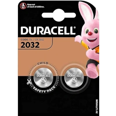 Afbeelding van Duracell Lithium knoopcel 2032 CR2032 DL2032, 2 stuks