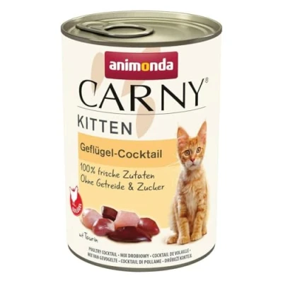 Afbeelding van 12x400g Kitten Gevogelte Cocktail animonda Carny Kattenvoer