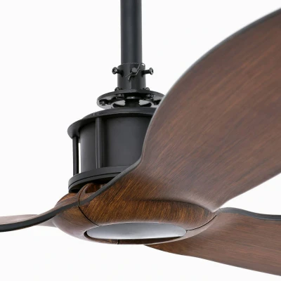 Afbeelding van Faro JUST FAN plafondventilator Hout Zwart Ø128 cm