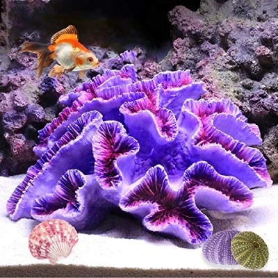 Afbeelding van Besimple Aquarium Koraal Ornamenten Decoratieve Planten Paars