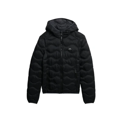 Afbeelding van Superdry Gewatteerd Fuji Lite Wave jack met capuchon Dames Gewatteerde jassen