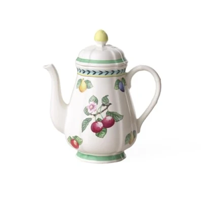Afbeelding van Villeroy &amp; Boch French Garden Fleurence Koffiezetapparaat van hoogwaardig porselein, wit/meerkleurig, 1,25 liter