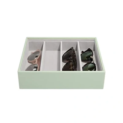 Afbeelding van Stackers Sieradendoos Sage Green Classic 4 Section Hoog