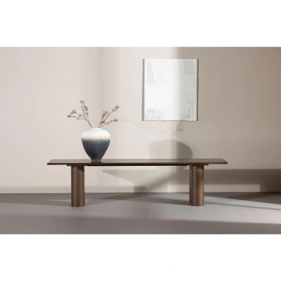 Afbeelding van Rova eetkamerbank 180 cm mokka