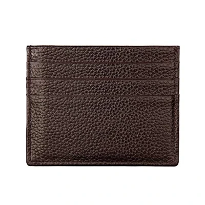 Afbeelding van Hibate Lederen mini creditcardhouder RFID blokkering voor dames en heren kaarthouder portemonnee, Bruin, One_Size, creditcardvak