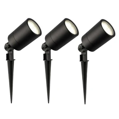Afbeelding van Ledvion 3X LED Prikspots, 4000K, Zwart, 5W, IP65, Incl. Snelkoppeling
