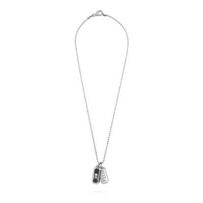 Afbeelding van Philipp Plein PJ0AA13NU Ketting Heren DOUBLE TAG 60cm