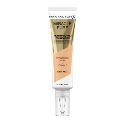 Afbeelding van Max Factor Miracle Pure Foundation 32 Light Beige 30 ml