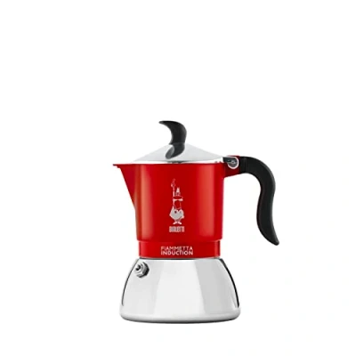 Afbeelding van Bialetti Fiammetta Inductie koffiezetapparaat, aluminium, staal, rood, 2 tassen