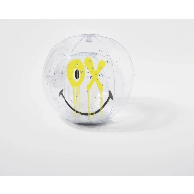 Afbeelding van Sunnylife Smiley 50 Jarig Jubileum Opblaasbare 3D Bal PVC Geel