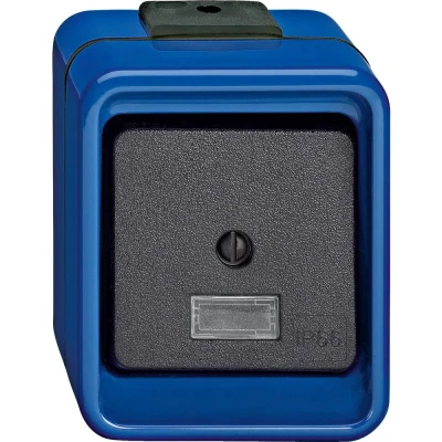 Afbeelding van Merten 370675 Wisselschakelaar Blauw