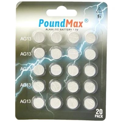 Afbeelding van 20 stuks alkaline knoopcellen Super AG13 G13 SR44 LR44 A76 V13GA PX76A 357