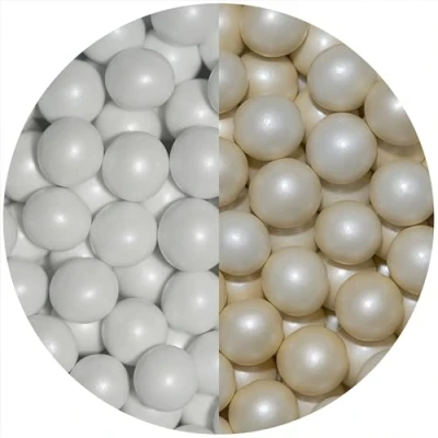 Afbeelding van EinsSein® Knapperige chocolade bonbons, mix van witte en crèmekleurige suikeramandelen, snoep, doopamandelen, 700 gram