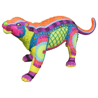 Afbeelding van Aqua Della Aquariumdecoratie Vissen Dia De Los Muertos Jaguar 19,5x7,4x9,4cm Meerkleurig 1st