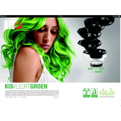 Afbeelding van KIS Plastic wegwerp Color Bowl Zwart 1000st Haibu by Kapperskorting.com
