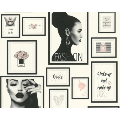 Afbeelding van FASHION GIRLS BEHANG Beauty meerkleurig A.S. Création Metropolitan Stories