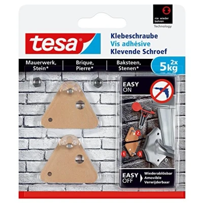 Afbeelding van Tesa klevende schroef baksteen driehoekig 5 kg. 2 stuks