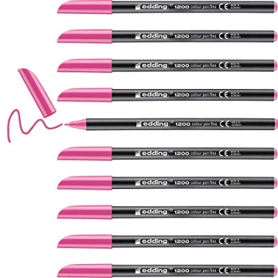 Afbeelding van Markeerstiften Edding 1200 Roze (10 Stuks)