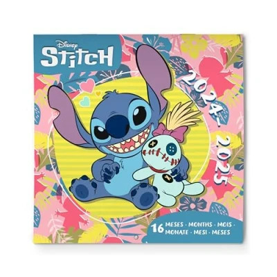 Afbeelding van Stitch Disney wandkalender 2024/2025, maandkalender 2025, (30 x 30 cm), Europese versie