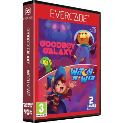 Afbeelding van Evercade Goodboy Galaxy &amp; Witch N&#039; Wiz cartridge 1