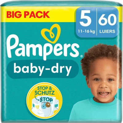 Afbeelding van Pampers Baby Dry Maat 5 Luiers 60